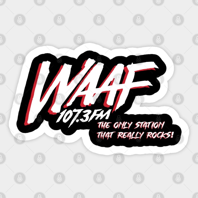 waaf station rocks Sticker by Amberstore